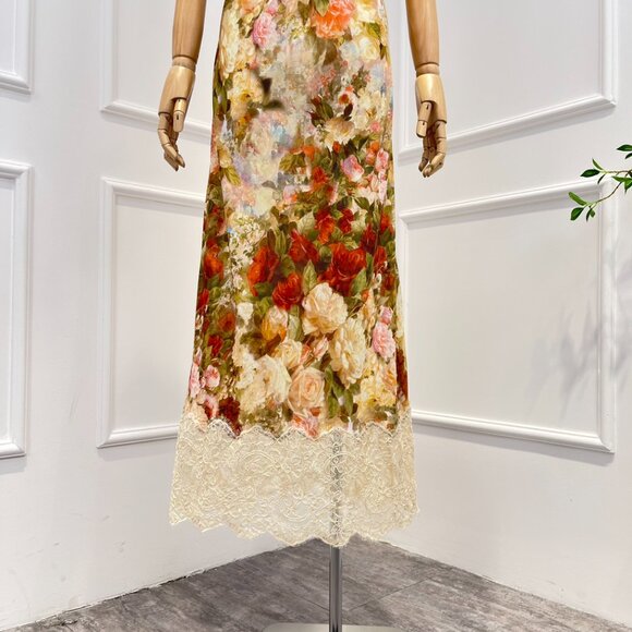 Zimmermann Lace Slip Dress Autumn Floral Print NWT US SIze 4 - Picture 3 of 10